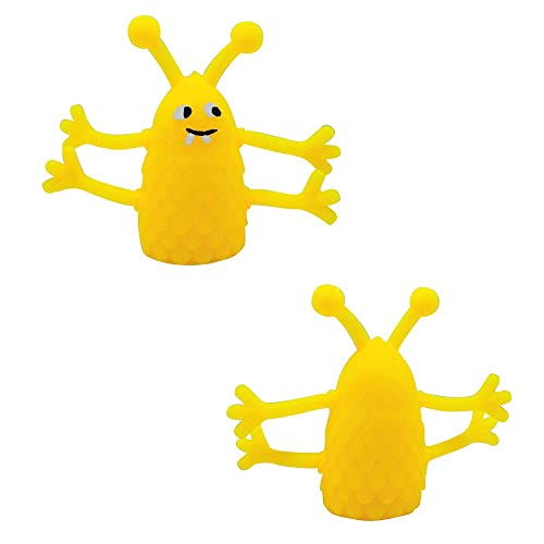 mciskin Monster Finger Puppets,Monster Stretchy Finger Puppets Fidget Toys,Soft Rubber Finger Doll Toys,Halloween Party Favors Finger Role Playing Toys for Kids Goody Bag Filler(8Pcs/Random Color)
