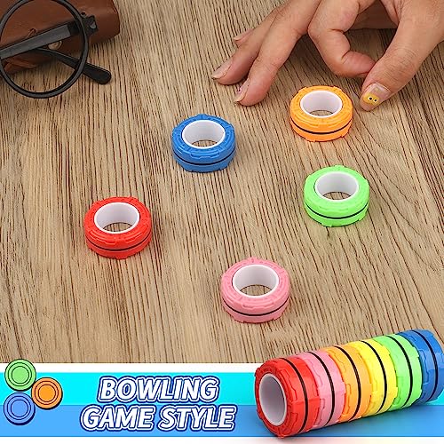 Magnetic Finger Ring Toy For Kids Adults, Magnet Fidget Spinner Toy Spining Top For Stress Relief, Anti Anxiety, Sensory Fidget Chain Gear Novelty Gift For Boys Girls