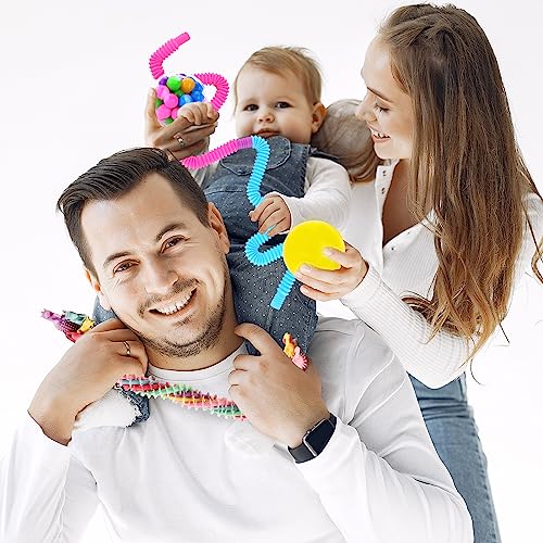 ZaxiDeel Sensory Fidget Toys Set, Fidget Pack For Anxiety Relief 35 Pcs, Stress Sensory Toys for Autism, Fidget Box with Finger Puppets Stress Ball Birthday Party Favors for Kids and Adults
