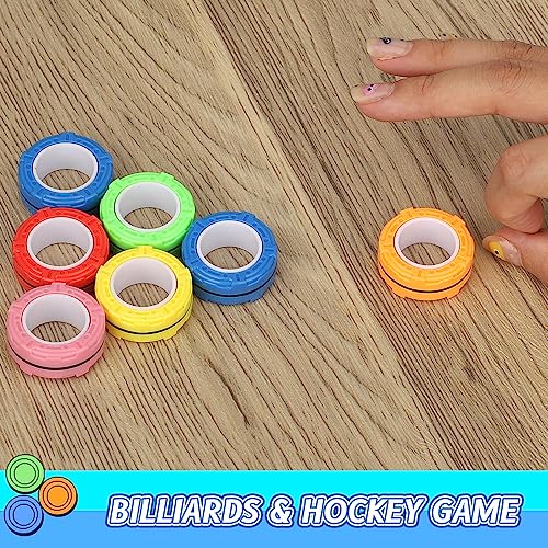 Magnetic Finger Ring Toy For Kids Adults, Magnet Fidget Spinner Toy Spining Top For Stress Relief, Anti Anxiety, Sensory Fidget Chain Gear Novelty Gift For Boys Girls