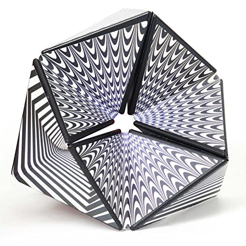 Yiran Infinity Fidget Flip Toy, Transforming Magic Cube Fidget Finger Toy Stress & Anxiety relief, Stay Calm & Focused Fidget Toy Infinite Cube Tear-Resistant Desk Manipulative Gadget for Kids Adult