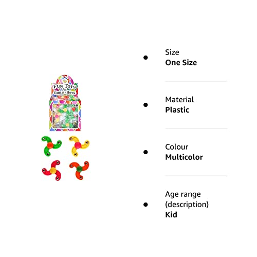 Henbrandt 12x Mini Finger Spinner Sensory Fidget Toys Stress Relief and Anxiety Relief for Children and Adults Kids Party Favour Loot Bag Filler Lucky Dip for Boys and Girls