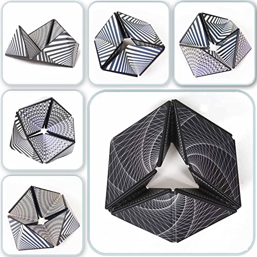 Yiran Infinity Fidget Flip Toy, Transforming Magic Cube Fidget Finger Toy Stress & Anxiety relief, Stay Calm & Focused Fidget Toy Infinite Cube Tear-Resistant Desk Manipulative Gadget for Kids Adult