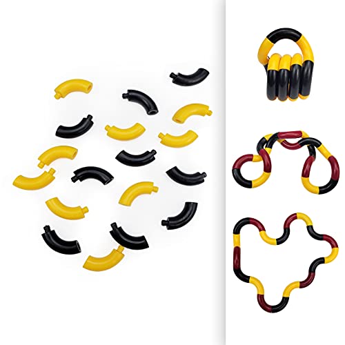 OUOOBEA 5Pcs Stress Relief Fidget Toys,Textured Original Relax toys Fidget Toys,Feeling Winding Fidget Hand Toys Brain Toys for Kids and Adults Special Needs Finger Toys Gift (Color 1)