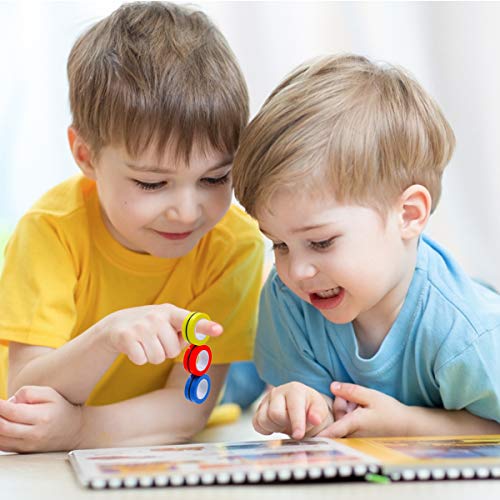 BEIJITA 3 Pcs Magnetic Rings Fidget Toys, Magnet Fidget Rings, Fidget Spinner Magnet Toys for Adults Kids Decompression Anxiety Stress Relief Magnetic Finger Fidget Rings