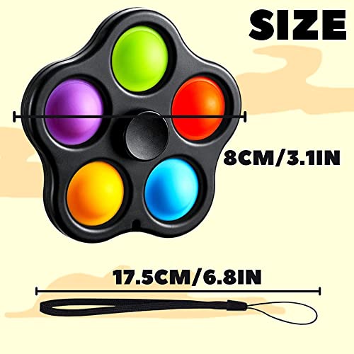 Steemjoey 2 Pack Pop Fidget Toy, Mini Bubble Fidget Popper Stress Toys, Push Poppers Bubble Pop Hand Finger Toy Set, Party Favor Sensory Fidget Pack Bulk Kit Box Kids Adults