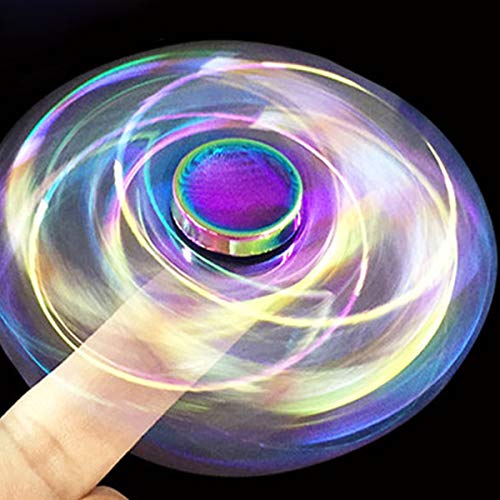 Cool Fidget Pack Toys Set, Novelty Fidgets Spinners Rainwbow Finger Hand Spinner Metal Fidget Chain Cube Kit Focus Autism Toy Fingertip Gyro Stress Relief Spiral Twister Anti Anxiety Gifts Kids Adults