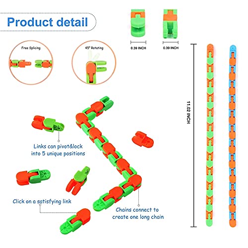 40 Pcs Fidget Toys Pack, Fidget Toy Sensory Set, Decompression Toy with Push Pop Bubble Inf-inite Cube, Stress Relieves Sqùeeze Poppet Toy for Adults Kids Party Favors Bags Fillers