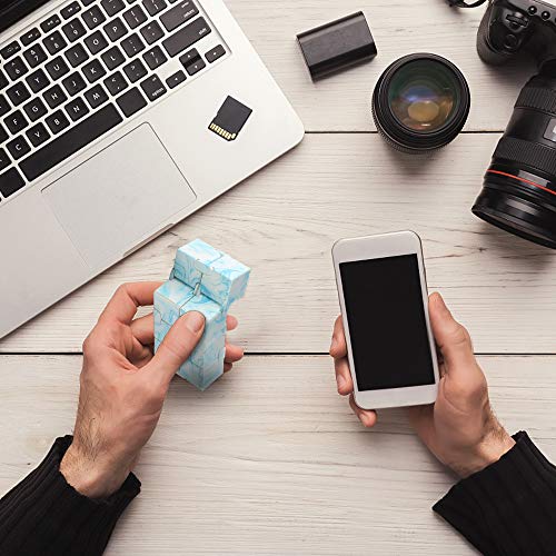 Funxim Infinity Cube Fidget Cube Toy suitable for Adults & Kids, Fidget Finger Toy Stress and Anxiety relief, Killing Time Fidget Toys Infinite Cube suitable for Office Staff