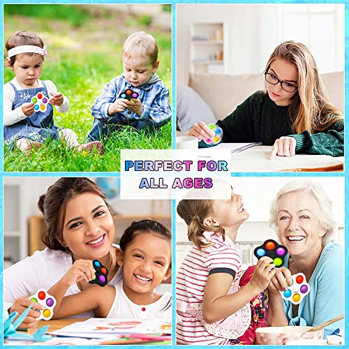 Steemjoey 2 Pack Pop Fidget Toy, Mini Bubble Fidget Popper Stress Toys, Push Poppers Bubble Pop Hand Finger Toy Set, Party Favor Sensory Fidget Pack Bulk Kit Box Kids Adults