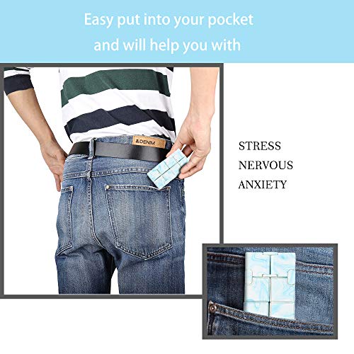 Funxim Infinity Cube Fidget Cube Toy suitable for Adults & Kids, Fidget Finger Toy Stress and Anxiety relief, Killing Time Fidget Toys Infinite Cube suitable for Office Staff