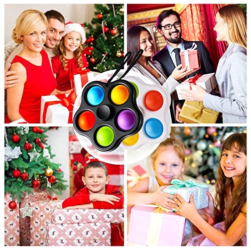 Steemjoey 2 Pack Pop Fidget Toy, Mini Bubble Fidget Popper Stress Toys, Push Poppers Bubble Pop Hand Finger Toy Set, Party Favor Sensory Fidget Pack Bulk Kit Box Kids Adults