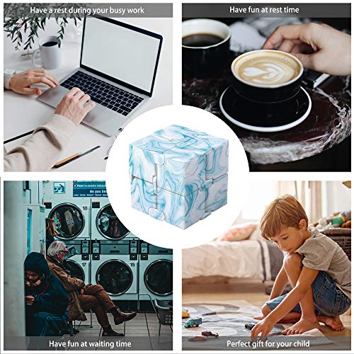 Funxim Infinity Cube Fidget Cube Toy suitable for Adults & Kids, Fidget Finger Toy Stress and Anxiety relief, Killing Time Fidget Toys Infinite Cube suitable for Office Staff
