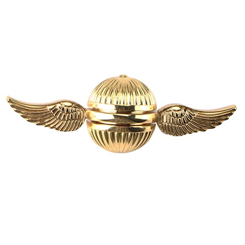 Golden Snitch Fidget Hand Spinner for Kids & Adults, Fidget & Finger Toys for Stress Anxiety Relief, Metal Sensory Spinner Perfect Stress Ball for adhd, Fidget Calming Toys for School, Home, Office