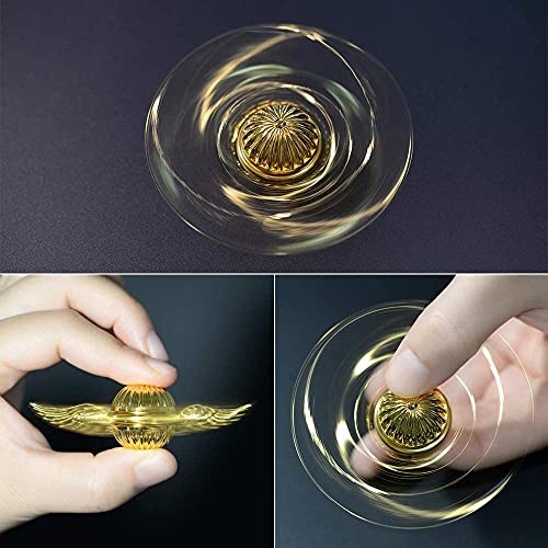 Golden Snitch Fidget Hand Spinner for Kids & Adults, Fidget & Finger Toys for Stress Anxiety Relief, Metal Sensory Spinner Perfect Stress Ball for adhd, Fidget Calming Toys for School, Home, Office