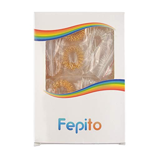 FEPITO 20 Packs Spiky Massage Finger Rings, Finger Acupressure Ring Set Fidget Massage Toy For Kids Teens Adults, 2 Colors