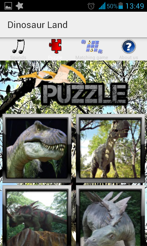 Dinosaur Land 🦕: Dino Puzzle For Kids Free Games: Dino Sounds, Puzzle and Matching Game