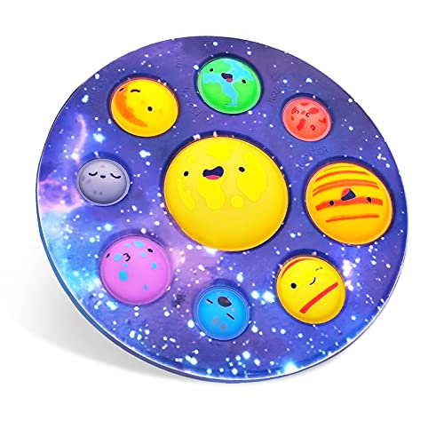 vita dennis Popping Its Fidget Toy,Planetary Finger Push Bubble,Eight Planets Sensory Fidget Toys for Kids and Adults,Autism Special Needs Relieve Stress and Anxiety