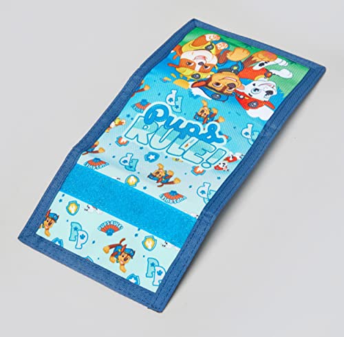 Paw Patrol Children's Blue Tri-Fold Wallet - Pups Rule