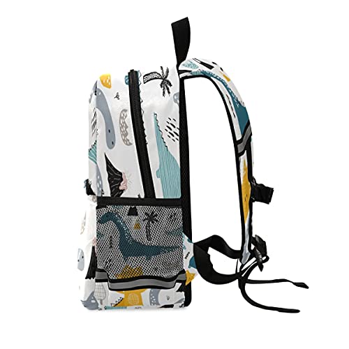 Kids Backpack Dino Scandinavian Style Kindergarten School Bag for Toddler Girls Boys
