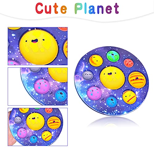 vita dennis Popping Its Fidget Toy,Planetary Finger Push Bubble,Eight Planets Sensory Fidget Toys for Kids and Adults,Autism Special Needs Relieve Stress and Anxiety