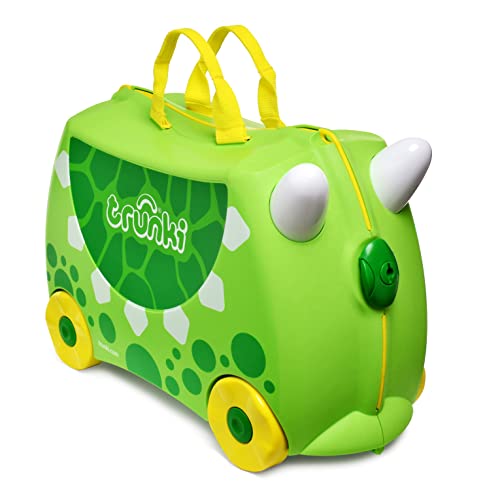 Trunki Children’s Ride-On Suitcase and Kid's Hand Luggage: Dudley the Dinosaur (Green)