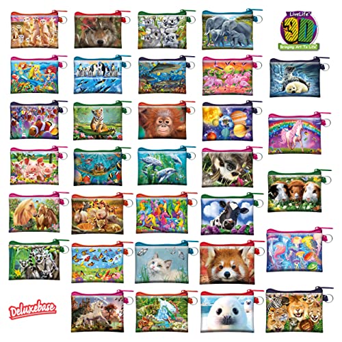 3D LiveLife Coin Purse - Dinosaur Mountain from Deluxebase. Lenticular 3D Jurassic Purse. Cash, Coin and Card Holder with Secure Zip Featuring Artwork Licensed from Renowned Michael Searle