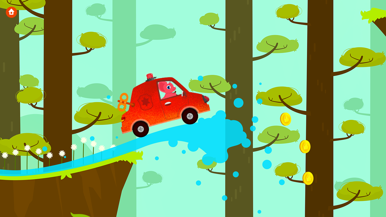 Dinosaur Car - Racing Simulator Games for Kids