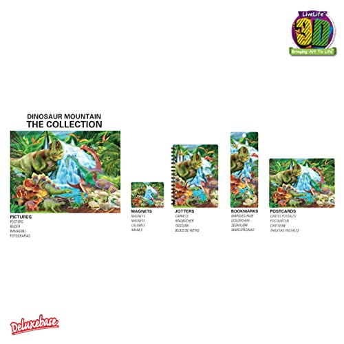 3D LiveLife Coin Purse - Dinosaur Mountain from Deluxebase. Lenticular 3D Jurassic Purse. Cash, Coin and Card Holder with Secure Zip Featuring Artwork Licensed from Renowned Michael Searle