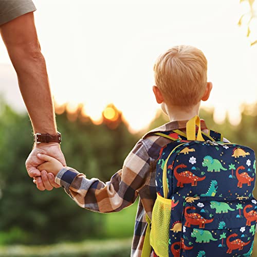 Kids Backpack, Dinosaur Backpack School Backpack Bags Children's Rucksack with Water Bottle Pockets Toddler Nursery Kindergarten Preschool Bookbag for 2-6 Years Old Boy Kids
