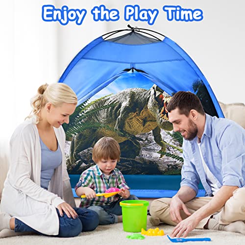 Ai-Uchoice Dinosaur Tent for Kids with Real Dinosaur Theme Kids Play Tent, Outdoor and Indoor Tent for Kids, Dinosaur Toys for Boys & Girls to Have Fun (bright dinosaur)