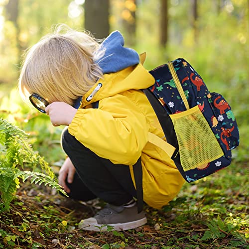 Kids Backpack, Dinosaur Backpack School Backpack Bags Children's Rucksack with Water Bottle Pockets Toddler Nursery Kindergarten Preschool Bookbag for 2-6 Years Old Boy Kids