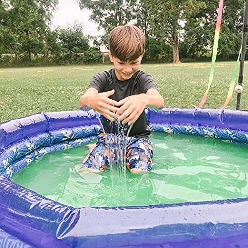 Dino Slime Play Green from Zimpli Kids, 2 x Dinosaur Figure Set, Magically turns water into gooey, colourful slime, Dinosaur Toys for Ages 3 and up, Slime Kit for Boys & Girls, STEM Educational Toy