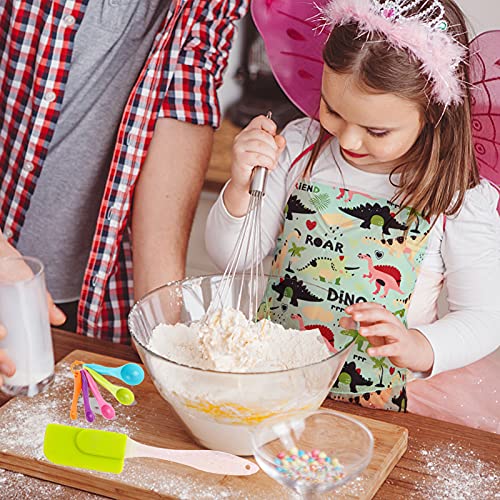 STAY GENT Kids Baking Chef Set 35 Pcs with Dinosaur Apron, Baking Kit Cooking Chef Dress Up Role Play Toys for Boys Girls Children Aged 3 4 5 6 7 8