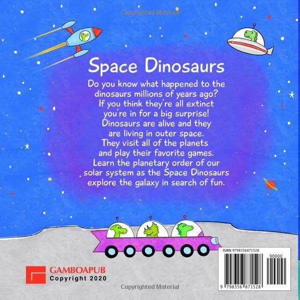 Space Dinosaurs: A Rhyming Children’s Story Introducing The Solar System | Early Reader For Kids Ages 3-6: Dinosaurs play children's games through our galaxy