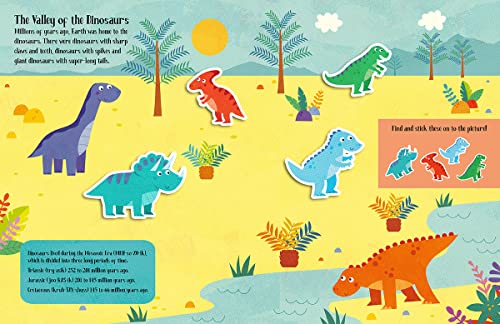Felt Stickers Dinosaur Play Scene Book: 1