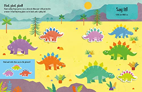 Felt Stickers Dinosaur Play Scene Book: 1