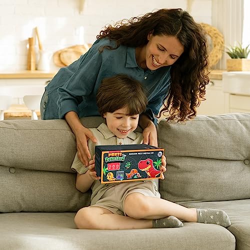 NICEWIN Dinosaur Toys for Boys, Kids Toys for 1-5 Year Old with 12 Mini Dinosaurs 3 Trees Dinosaurs Transport Truck for Boys Girls Kids' Play Dinosaur Games Set Gift Present