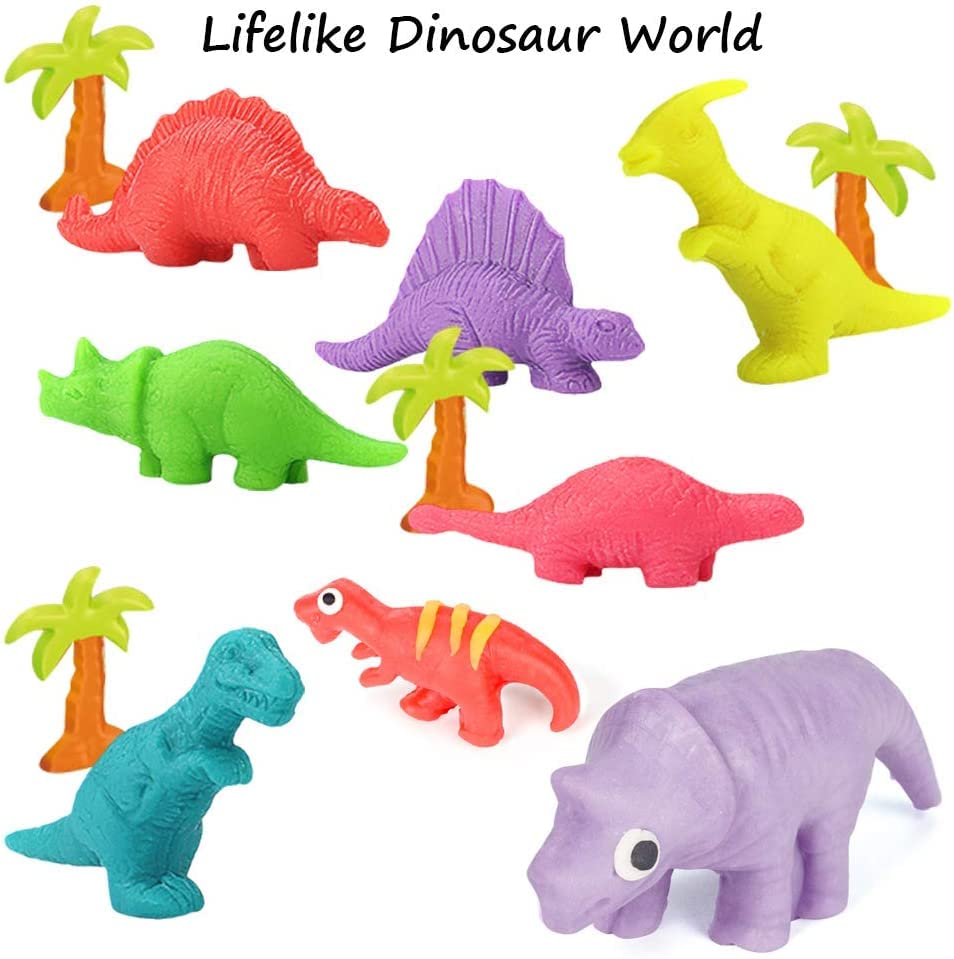Crelloci Dinosaur Playdough Set Play Dough Tools Dino World 26PCS Playsets Toy Clay Accessaries Dough and Moulds in a Portable Case with Wheels for Kids Toddlers Children