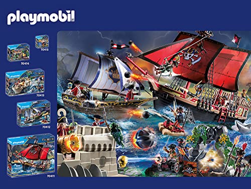 Playmobil 70322 Pirates Advent Calendar with Cannon and Treasure, for Children Ages 5+