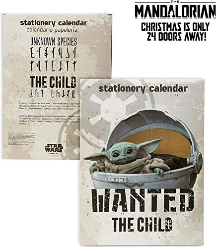 The Mandalorian Advent Calendar 2023, Baby Yoda Stationery Countdown Calendar, Star Wars Gifts for Boys