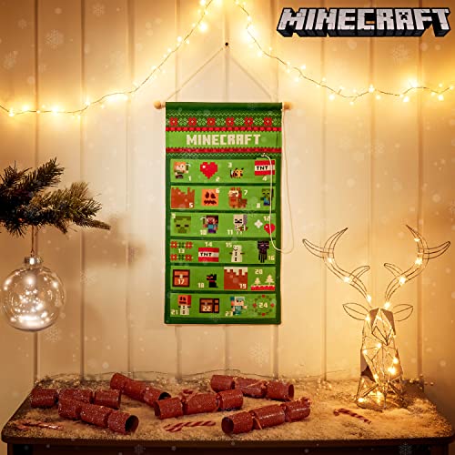 Minecraft Advent Calendar 2022, Countdown Calendar for Kids (Green Hanging Wall)