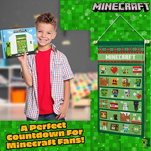 Minecraft Advent Calendar 2022, Countdown Calendar for Kids (Green Hanging Wall)
