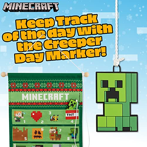 Minecraft Advent Calendar 2022, Countdown Calendar for Kids (Green Hanging Wall)