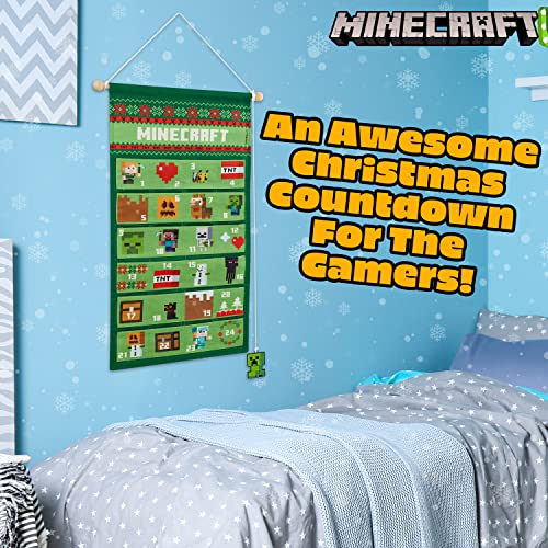 Minecraft Advent Calendar 2022, Countdown Calendar for Kids (Green Hanging Wall)