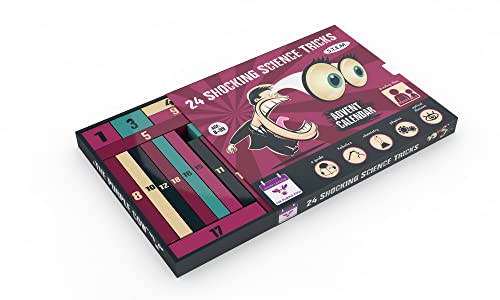 NEW 2023 Advent Calendar SHOCKING SCIENCE by The Purple Cow. 24 Jaw-dropping Science Tricks for Kids aged 8 and above. The perfect S.T.E.M gift!