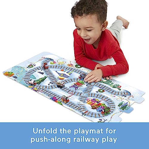 Thomas & Friends MINIS Advent Calendar 2023, Christmas Gift, 24 Miniature Toy Trains and Vehicles for Preschool Kids, HRF89