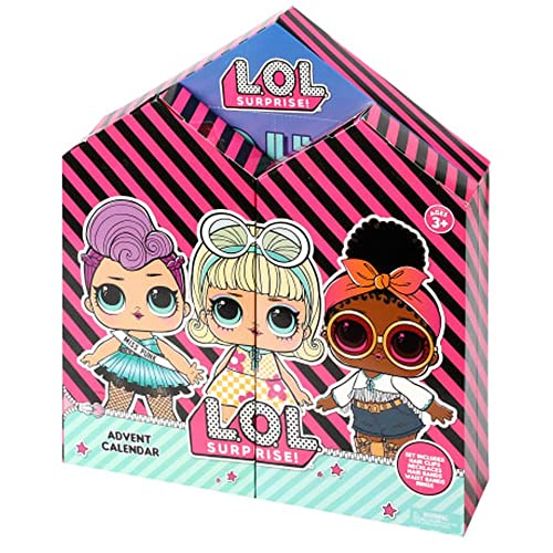 LOL Surprise Advent Calendar Girls Jewellery Beauty Gift Set Kids Christmas Countdown Fun L.O.L