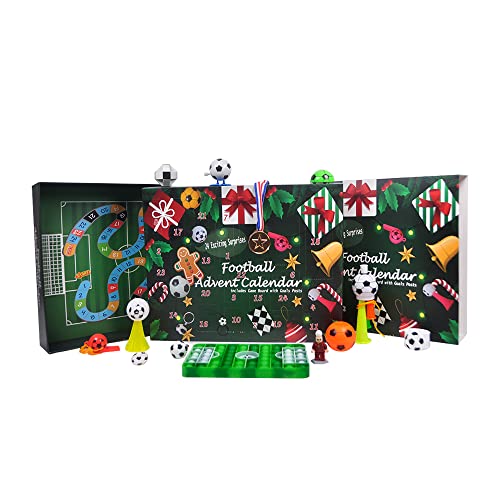 Sly Sippy Football Advent Calendar 2023 with 24 Exciting Gifts & Surprises| Advent Calendar with Game Board| 2023 Women’s World Cup Football Gifts for Football Fans | Christmas Gifts for Rugby Fans