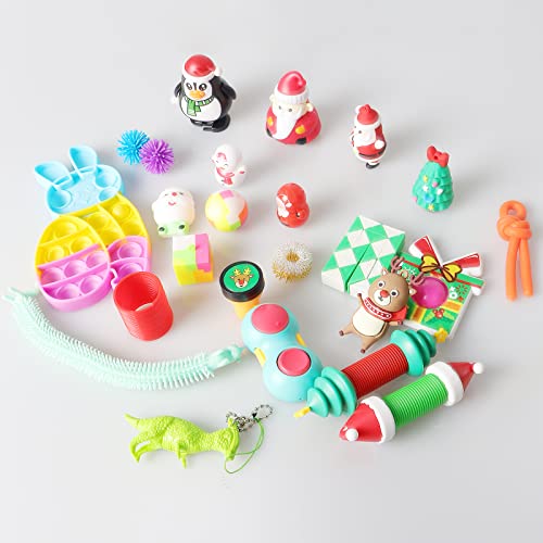 Advent Calendar 2022, 24 Days Christmas Countdown Calendars gift kit include 26 pcs Fidget toys and figures, A Xmas pleasantly surprised and anticipation gifts for 3-12 years old Girls and Boys